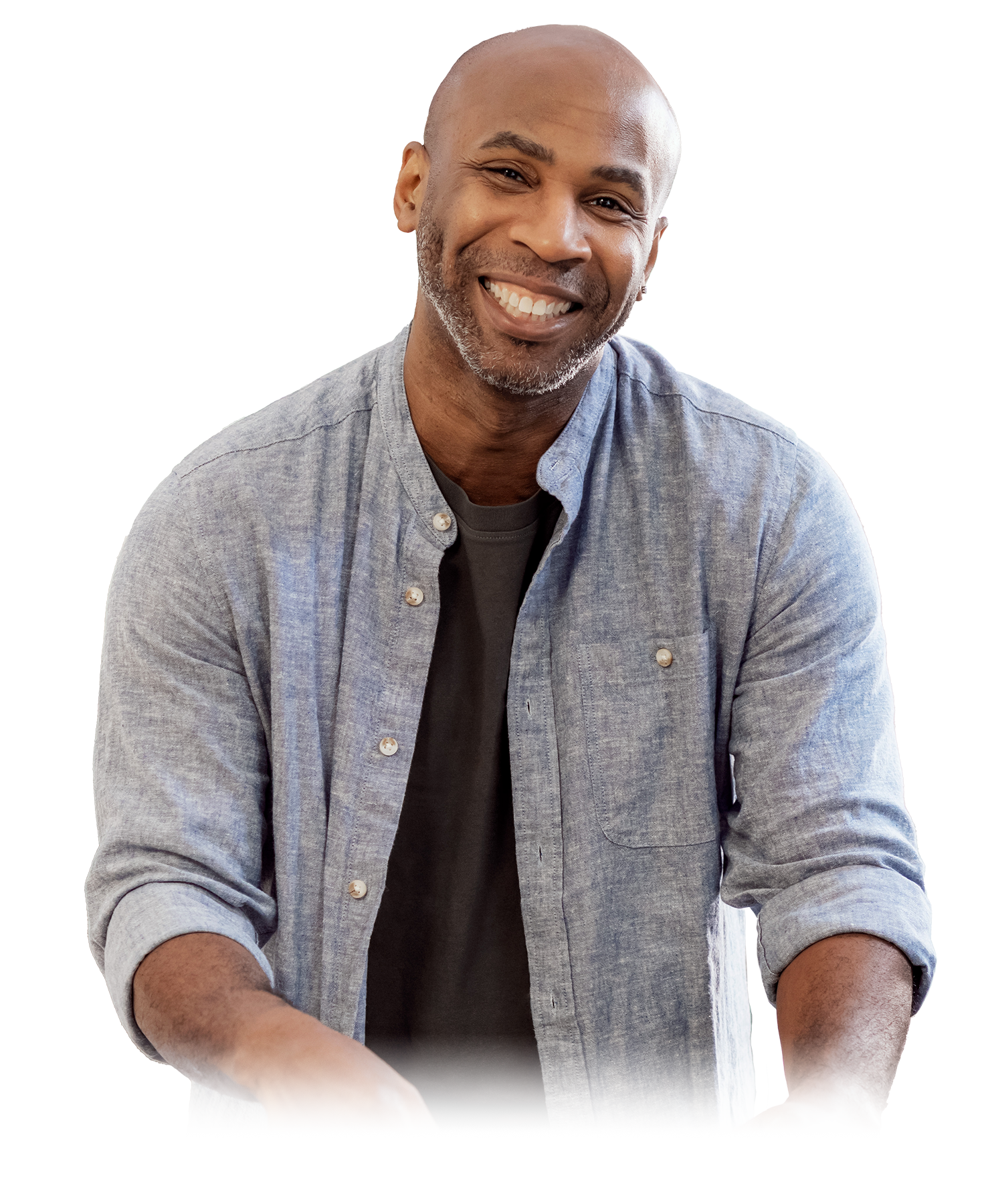 Photograph of an African American male representing a participant in the BLISS-ILD Study.